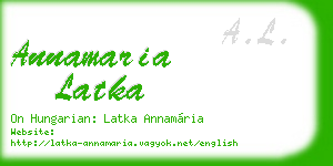 annamaria latka business card